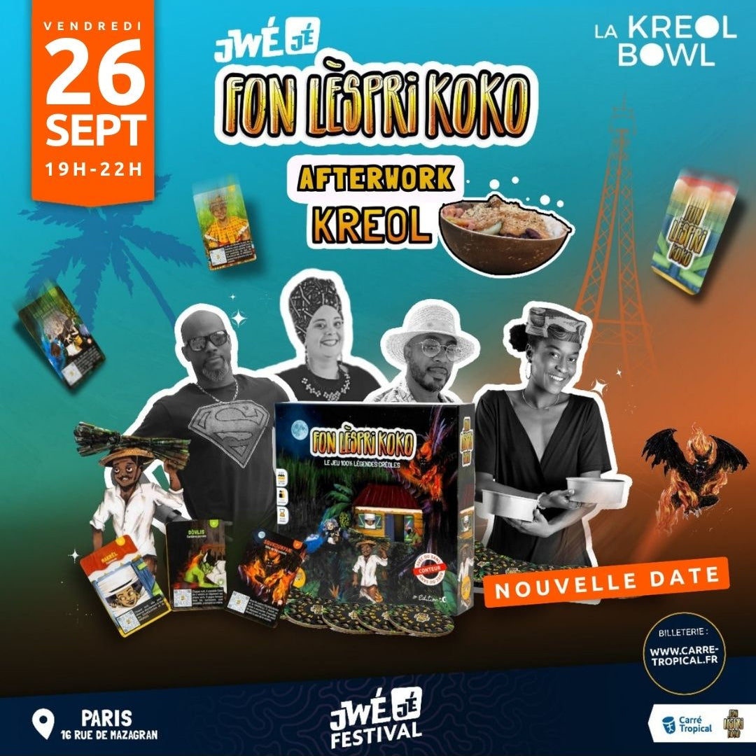 PARIS : JwéJé FonLèspriKoko 🗼 Afterwork Kréol jeux & quiz, à la Kréol Bowl