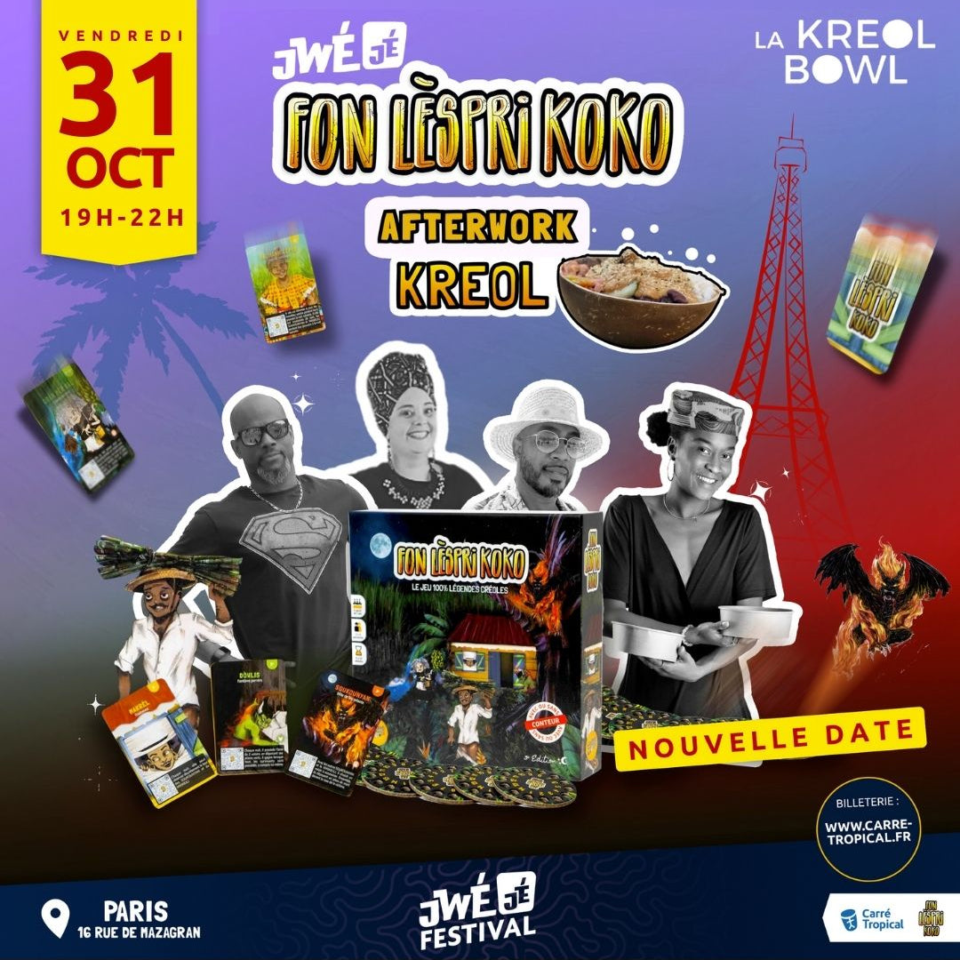 PARIS : JwéJé FonLèspriKoko 🗼 Afterwork Kréol jeux & quiz, à la Kréol Bowl