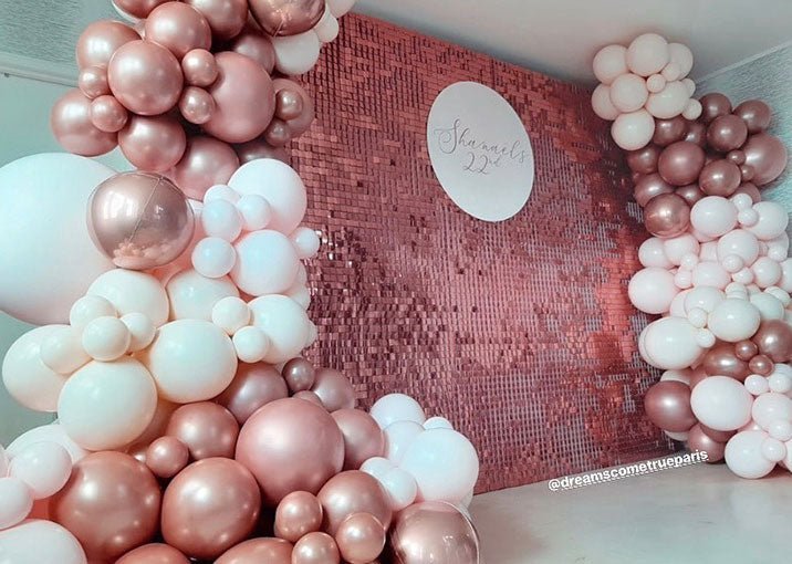 Photocall majestueux đâš arche ou photo booth â5.0m x 2.5m | aux couleurs du client, de l'Ă©vĂ©nement | Ă©lĂ©ments lumineux (si prestation le soir) - CarrĂ© Tropical