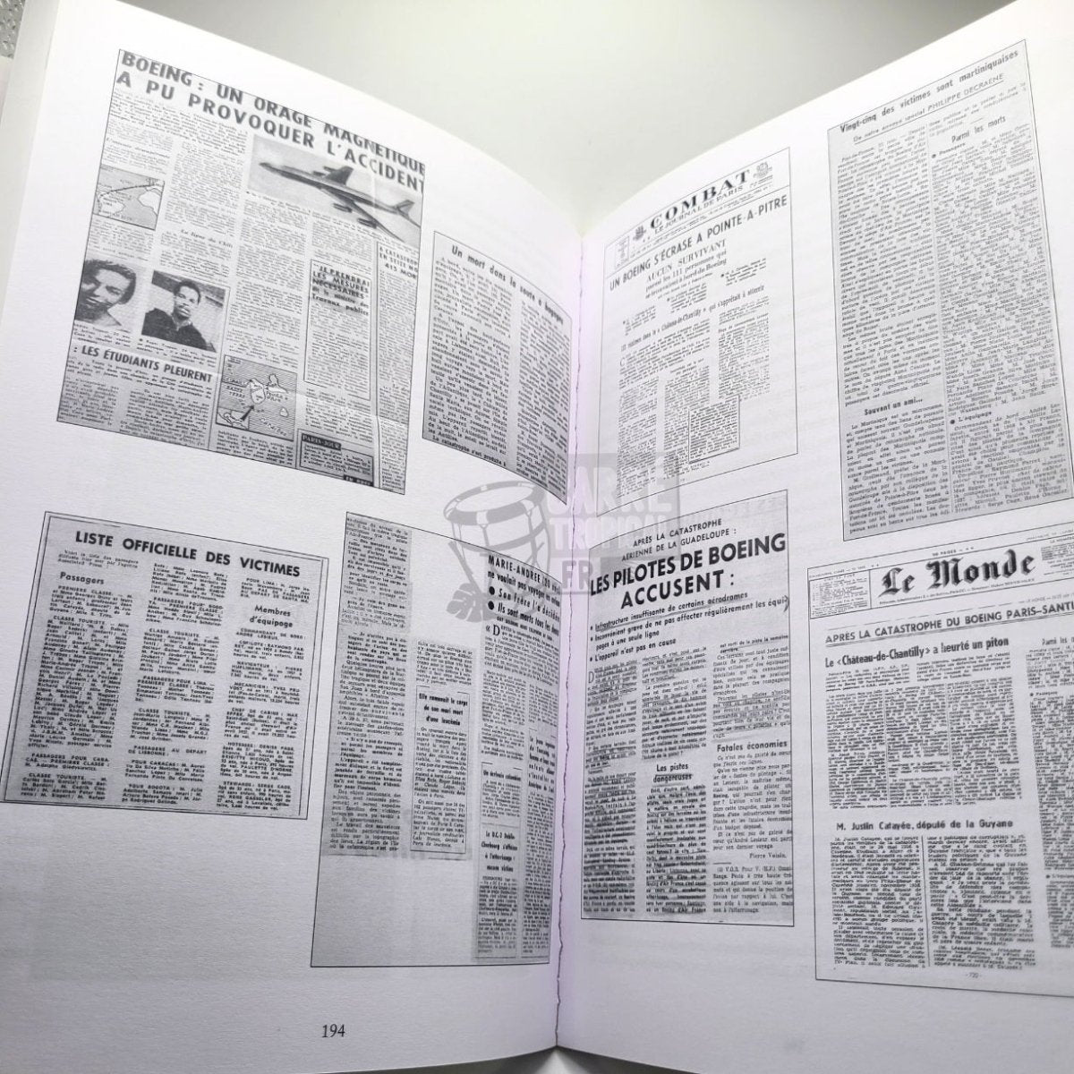 22 JUIN 1962 DESHAIES GUADELOUPE : AUTOPSIE D'UN CRASH AERIEN | par Ronald Selbonne - Carré TropicalLivres