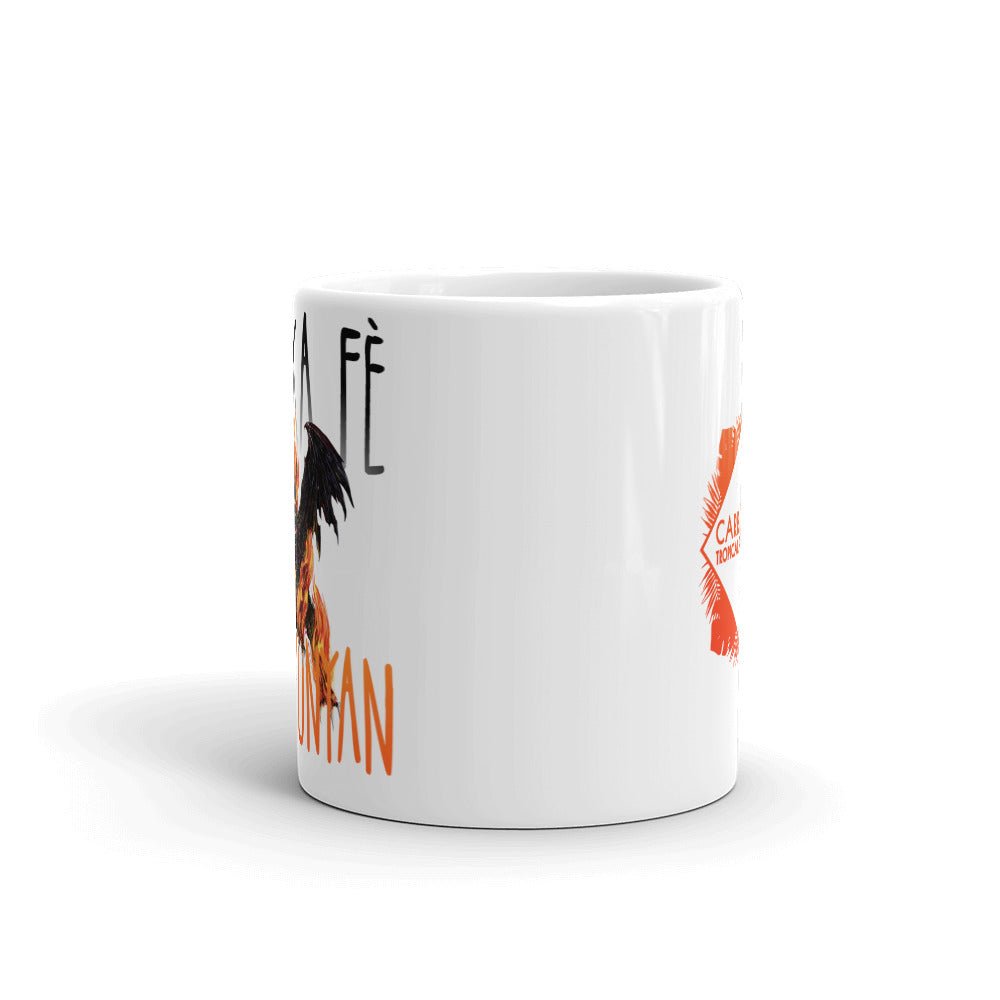 AN KA FĖ SOUKOUNYAN 🔥 Le mug blanc brillant le plus chaud | par Carré-Tropical.fr - Carré Tropical