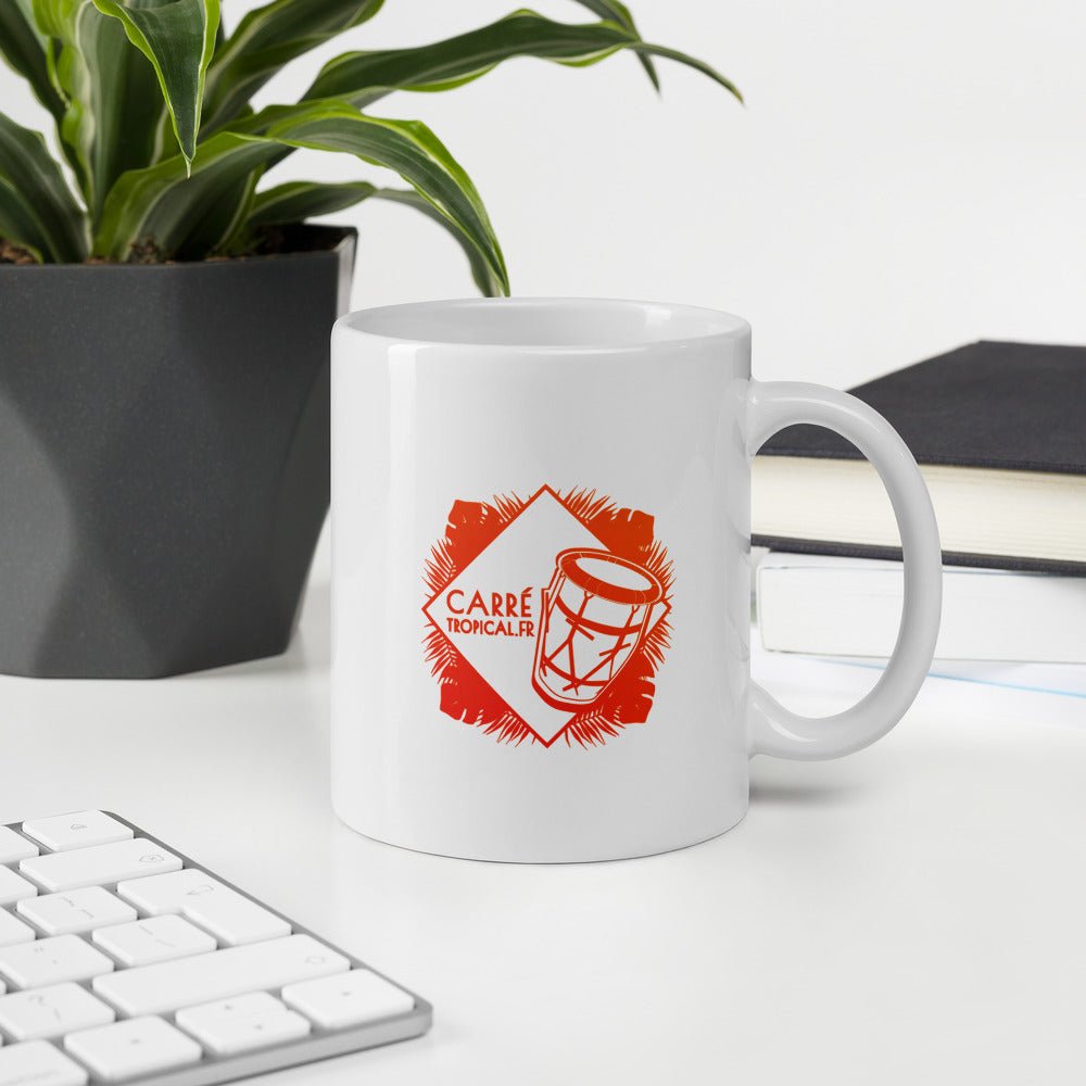 AN KA FĖ SOUKOUNYAN 🔥 Le mug blanc brillant le plus chaud | par Carré-Tropical.fr - Carré Tropical