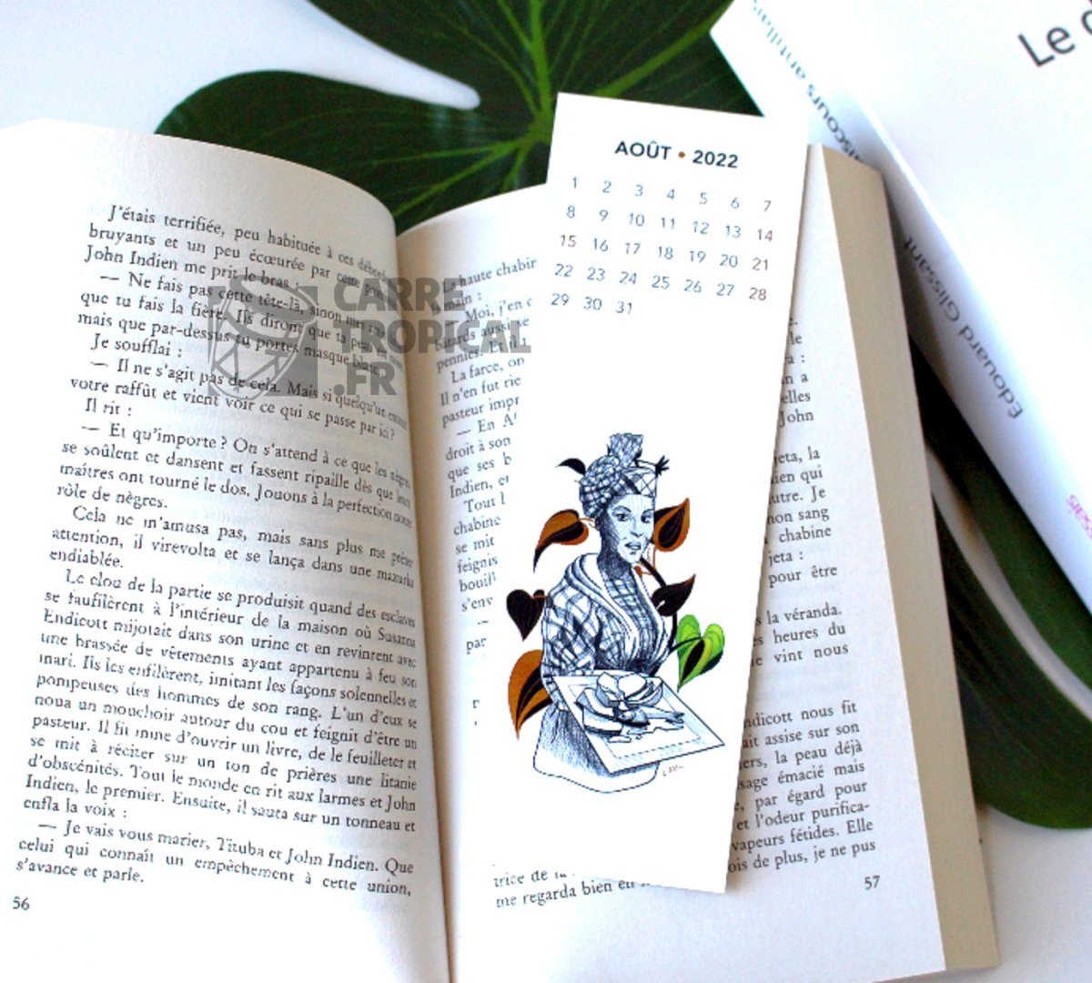 CALENDRIER 2022 đż Nouvel an tropical avec les marque-pages KARIB COLORS | Par Emilie Bosc - CarrĂ© Tropical