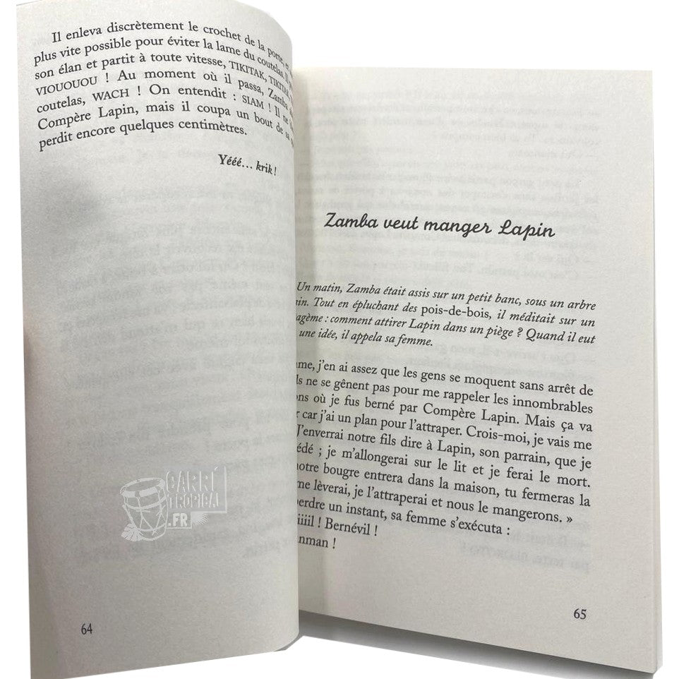 COMPÈRE LAPIN ET COMPÈRE ZAMBA 📗 Contes de Guadeloupe et d'Haîti | Par BENZO et Charles Ridore - Carré TropicalLivres