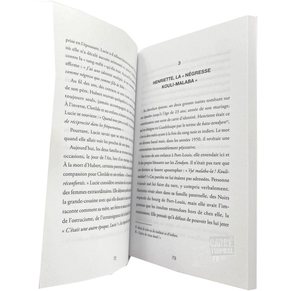 CONFIDENCES MÉTISSES 📘 La réalité du métissage | Par Marie-Claude CELESTE - Carré TropicalLivres
