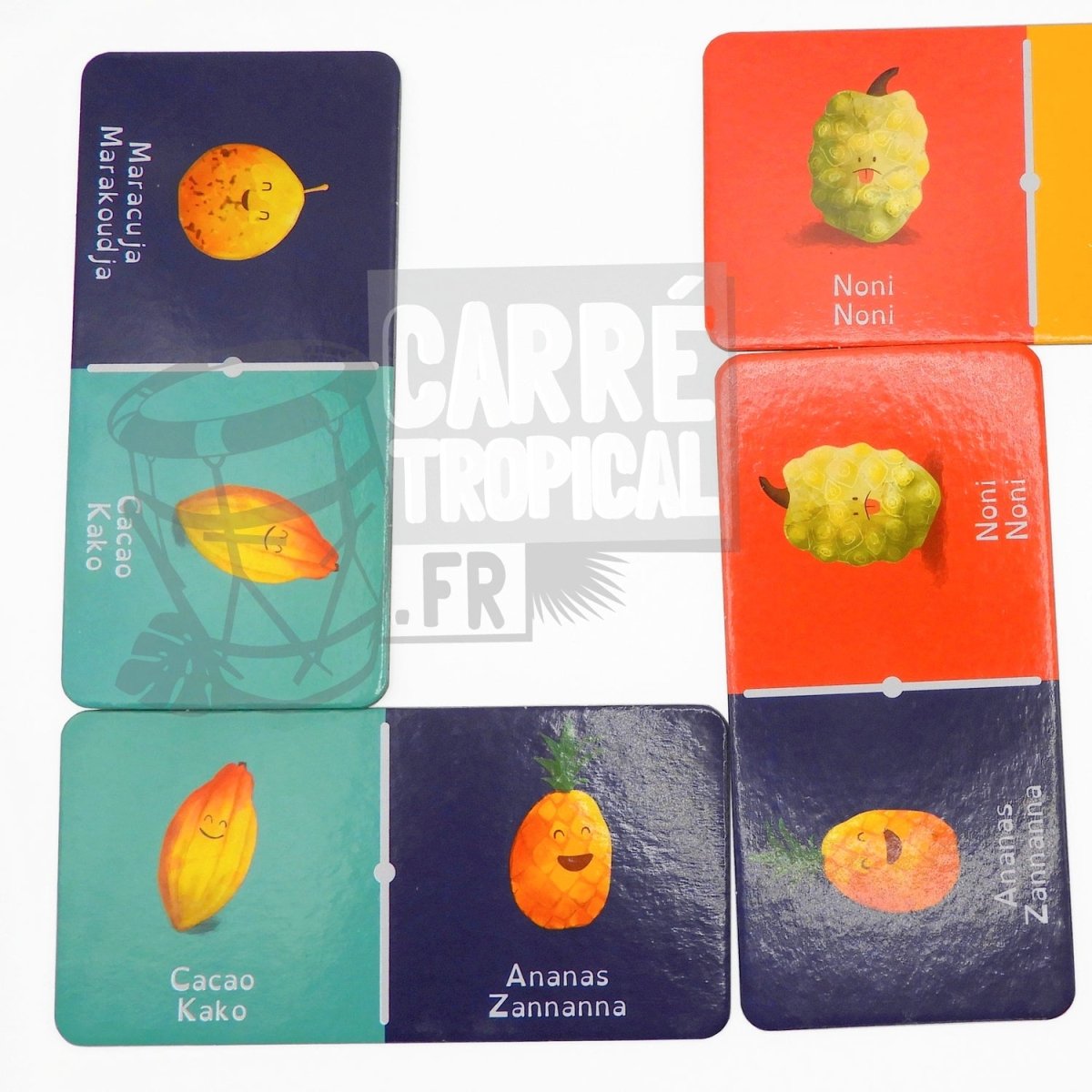 DOMINO FRUITS & LĂGUMES DES ANTILLES đ Les dominos illustrĂ©es tropicaux | Par Willy Hilaire - CarrĂ© TropicalJeux