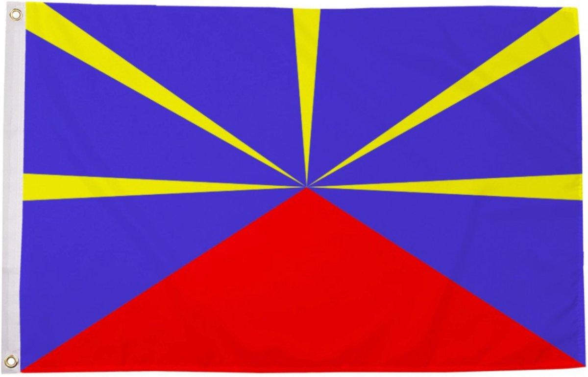 DRAPEAU DE LA RÉUNION 974 🇷🇪 en différente taille | par Carré Tropical - Carré Tropical(XL) 150x90cm avec oeilletsdrapeaux