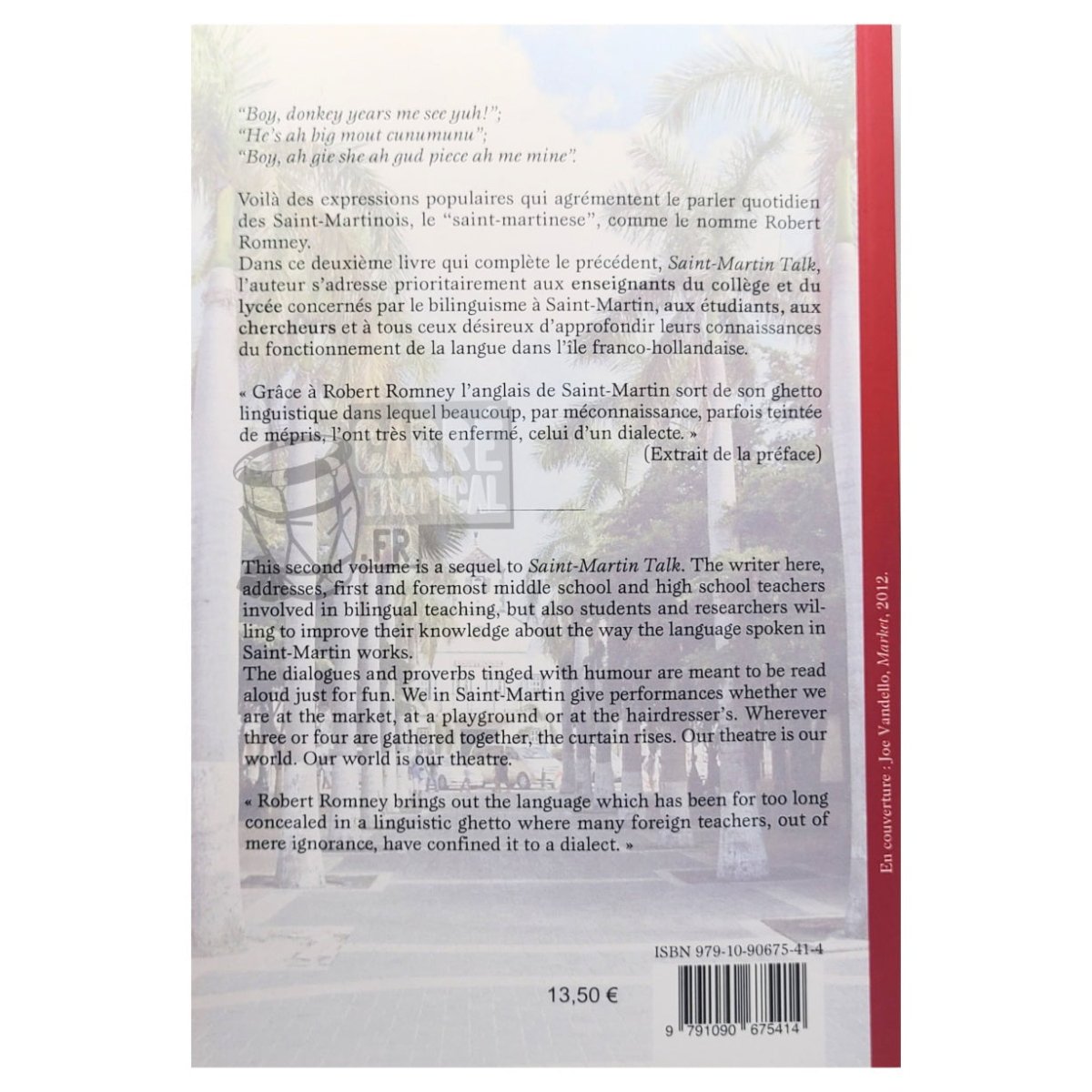 FROM SAINT-MARTIN TALK TO STANDARD ENGLISH đAnglais/français/saint-martinese | par Robert Romney - CarrĂ© TropicalLivres