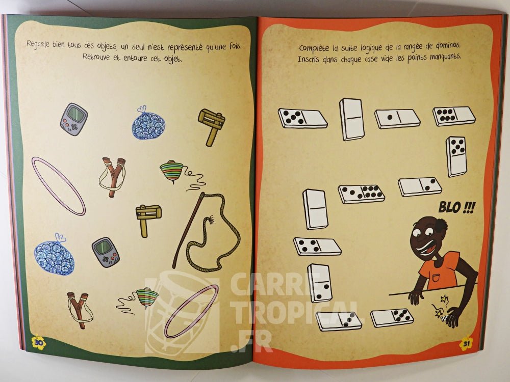 MON CAHIER D’ACTIVITÉS 📚 Jeux pour les timoun et les timanmay | Par Didyer Mannette - Carré TropicalVolume 1 (orange)Magazines