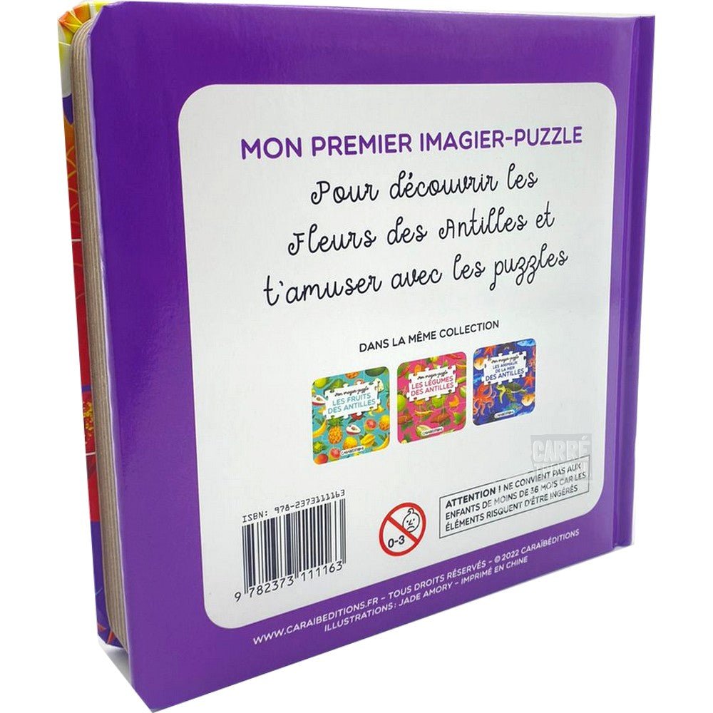 MON IMAGIER-PUZZLE LES FLEURS DES ANTILLES 🌸Découvre les fleurs tropical | Par Jade Amory - Carré TropicalJeux