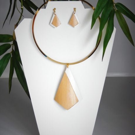 Parure Sabrina White - Carré Tropical