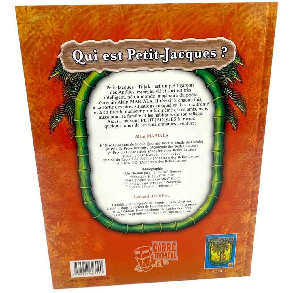 PETIT-JACQUES ET LE TAMBOUR MAGIQUE 🎶le petit garçon des Antilles | Par Alain Mabiala & Bernard Joureau - Carré TropicalLivres