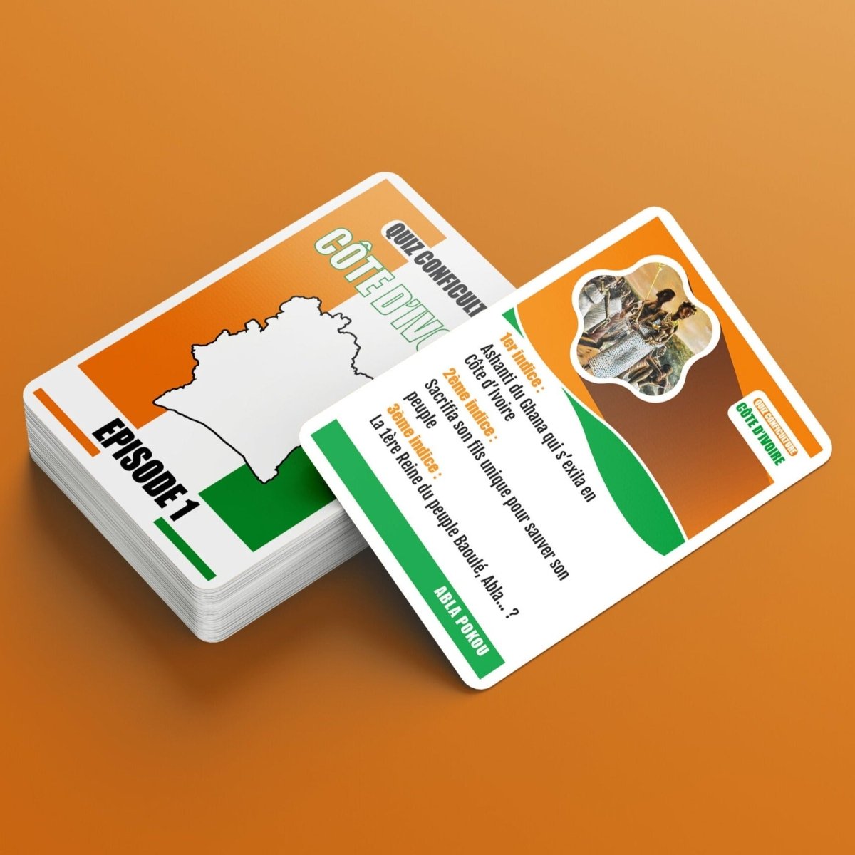 QUIZ CÔTE D'IVOIRE EPISODE 1 🎵 🇨🇮 Le jeu de cartes conficulture | par Célio Mirande - Carré Tropicaljeux