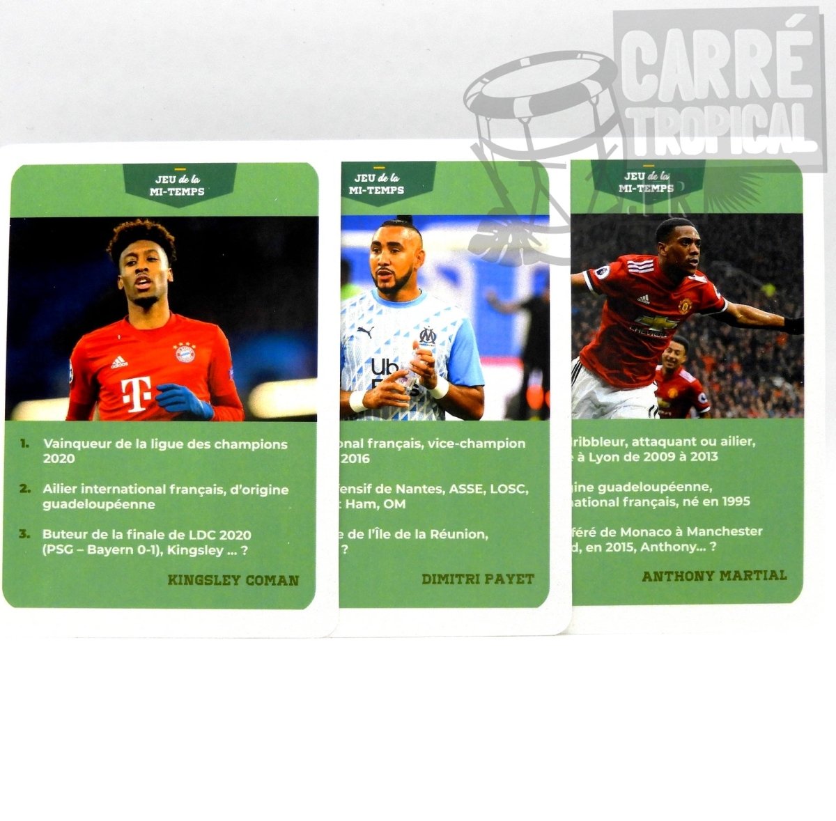 QUIZ FOOTBALLEURS DES OUTRE-MER ⚽️ Le jeu de cartes conficulture | Par Célio Mirande - Carré TropicalJeux de cartes