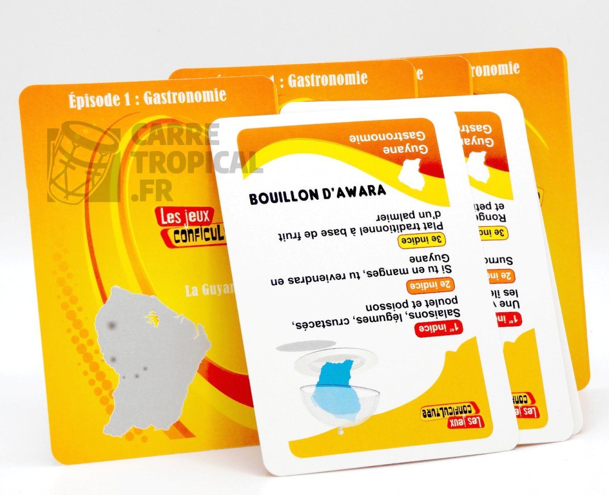 QUIZ GASTRONOMIE GUYANE đš Le jeu de cartes conficulture | par CĂ©lio Mirande - CarrĂ© TropicalJeux de cartes