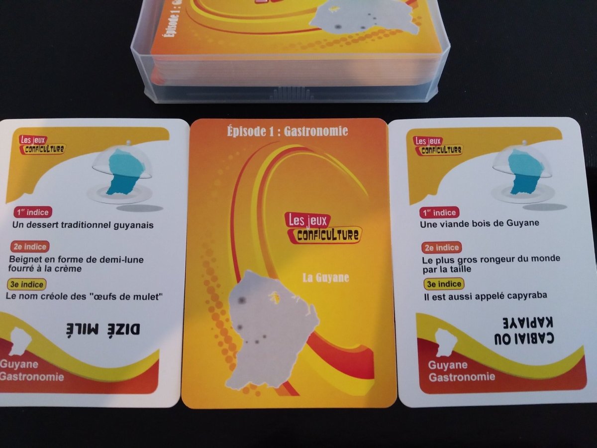 QUIZ GASTRONOMIE GUYANE đš Le jeu de cartes conficulture | par CĂ©lio Mirande - CarrĂ© TropicalJeux de cartes