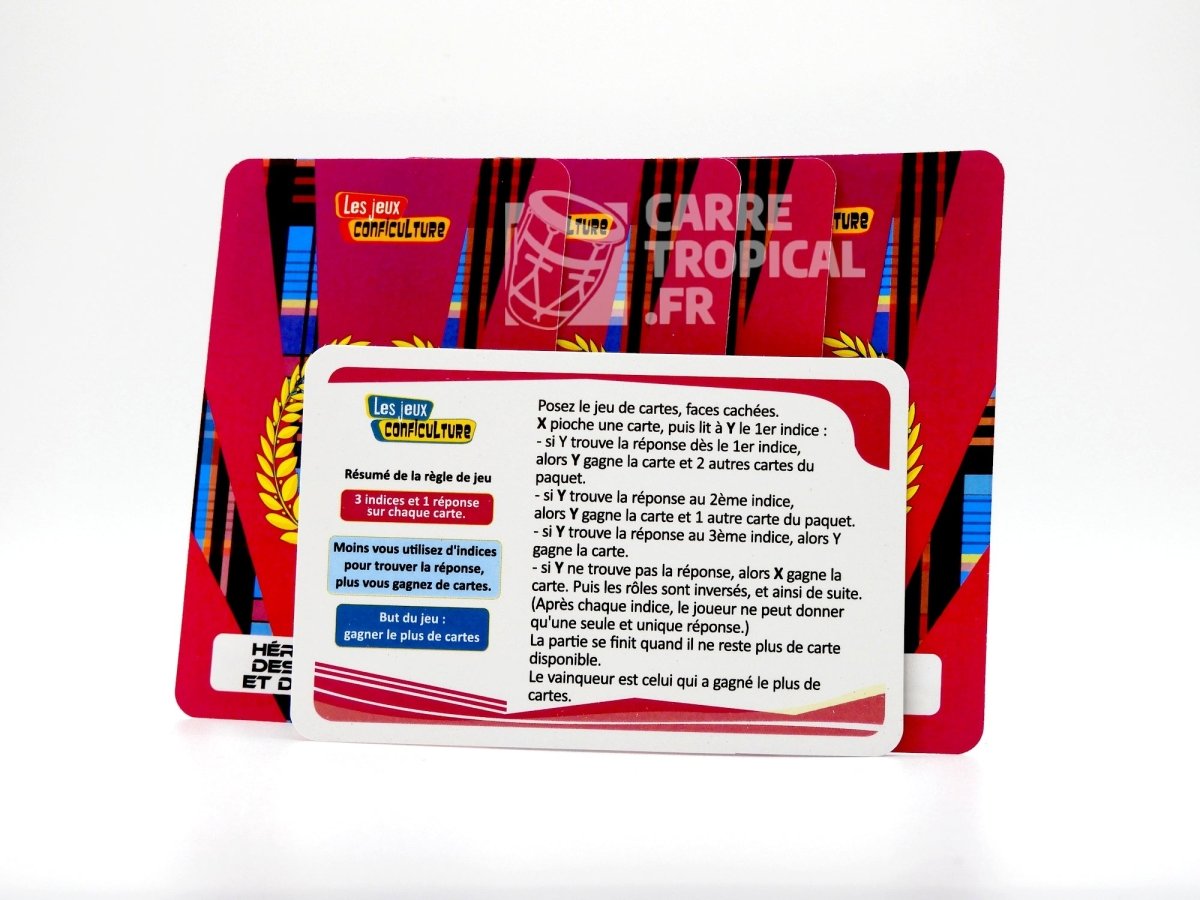 QUIZ HÉROINES NOIRES 🦸🏿 Le jeu de cartes conficulture | par Célio Mirande - Carré TropicalJeux de cartes