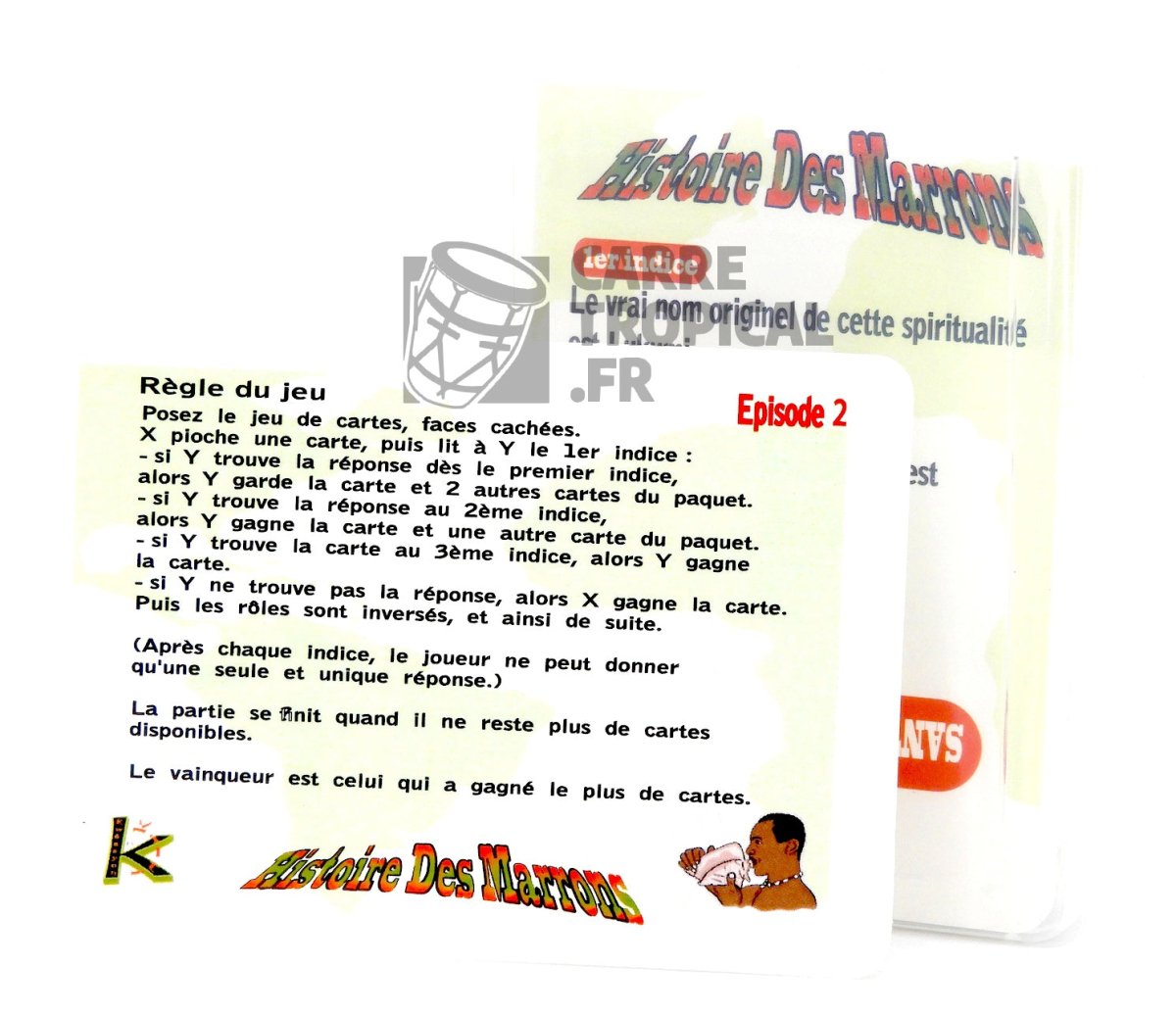 QUIZ HISTOIRE DES MARRONS 🟫 Le jeu de cartes conficulture | par Célio Mirande - Carré TropicalJeux de cartes