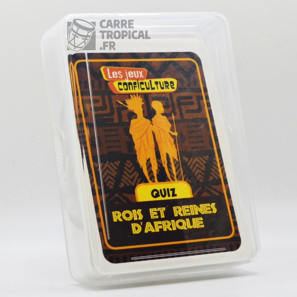QUIZ ROIS ET REINES D'AFRIQUE đ Le jeu de cartes Conficulture | par CĂ©lio Mirande - CarrĂ© TropicalJeux de cartes
