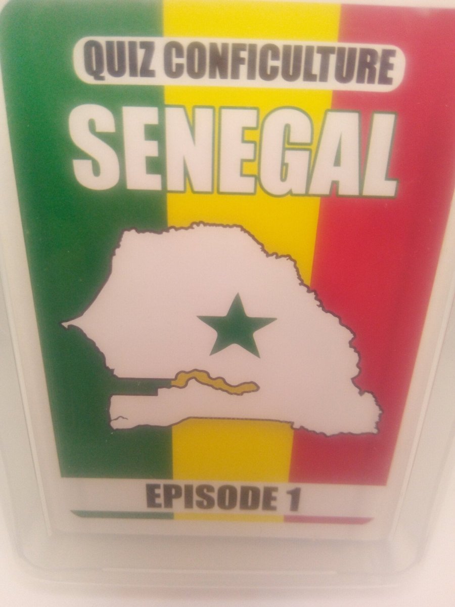 QUIZ SENEGAL EPISODE 1 ⚽ 🇸🇳 Le jeu de cartes Conficulture | par Célio Mirande - Carré Tropicaljeux
