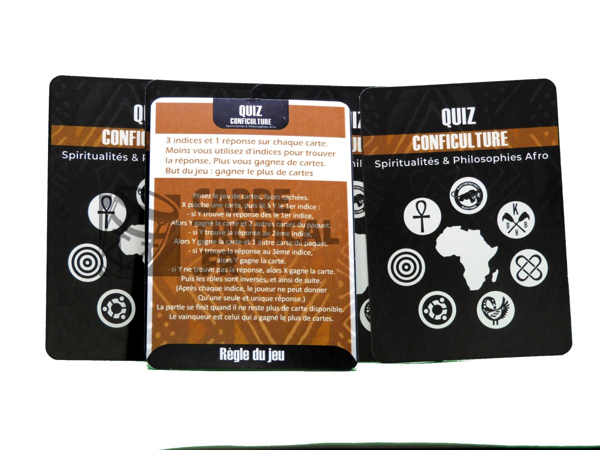 QUIZ SPIRITUALITĂS AFRO đ§ Le jeu de cartes conficulture | par CĂ©lio Mirande - CarrĂ© TropicalJeux de cartes