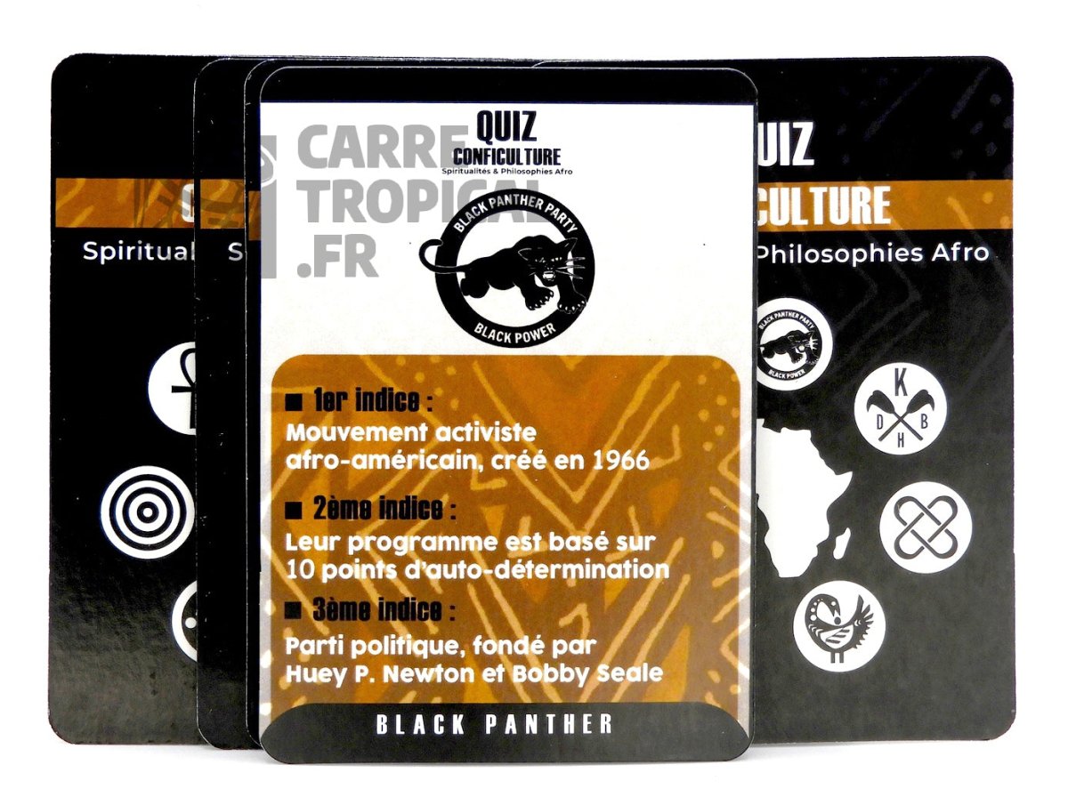 QUIZ SPIRITUALITĂS AFRO đ§ Le jeu de cartes conficulture | par CĂ©lio Mirande - CarrĂ© TropicalJeux de cartes