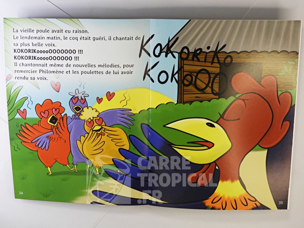 RIKOKOKO NE SAIT PLUS CHANTER 🐔 il a perdu sa belle voix ? | Par Myrna Méliot - Carré TropicalLivres