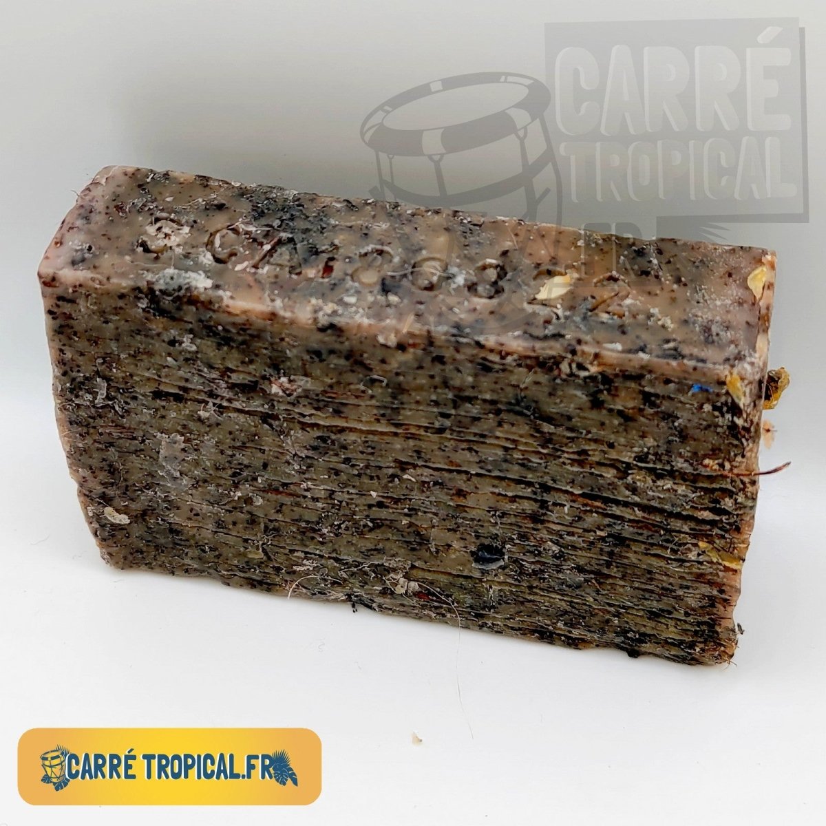 Savon cassia alata (datyé) 🌿 surgras naturel artisanal solide | Par Stéphanie Ronce - Carré TropicalBloc (80g)savon