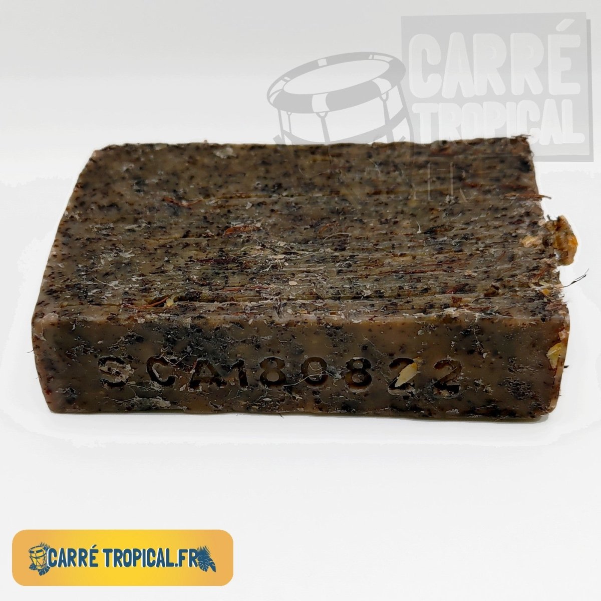 Savon cassia alata (datyé) 🌿 surgras naturel artisanal solide | Par Stéphanie Ronce - Carré TropicalBloc (80g)savon
