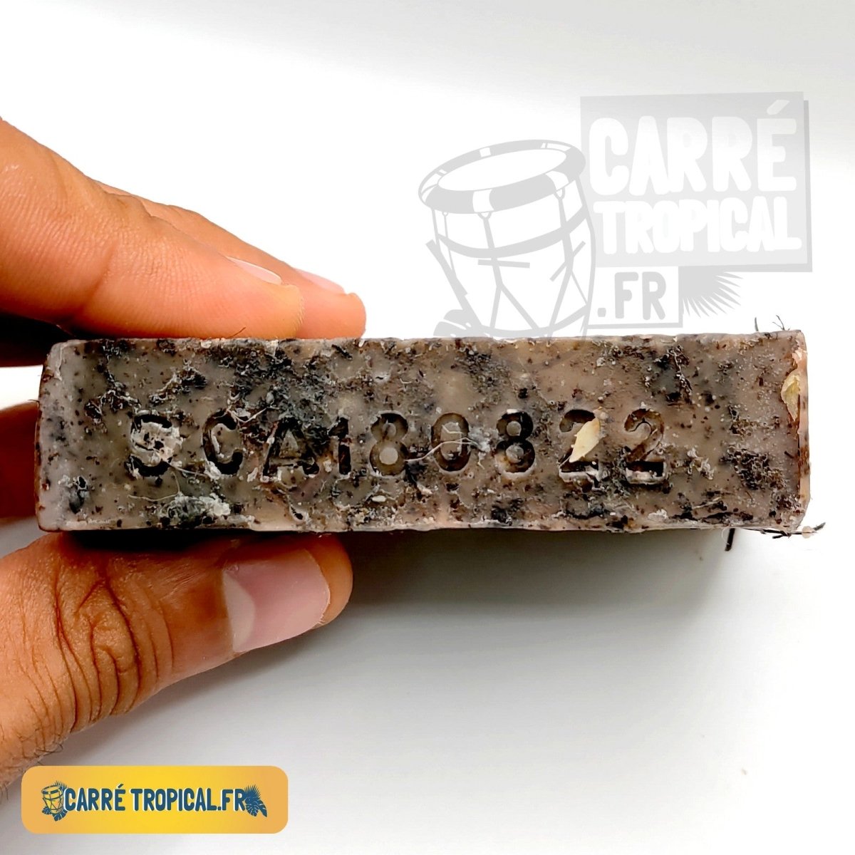 Savon cassia alata (datyé) 🌿 surgras naturel artisanal solide | Par Stéphanie Ronce - Carré TropicalBloc (80g)savon