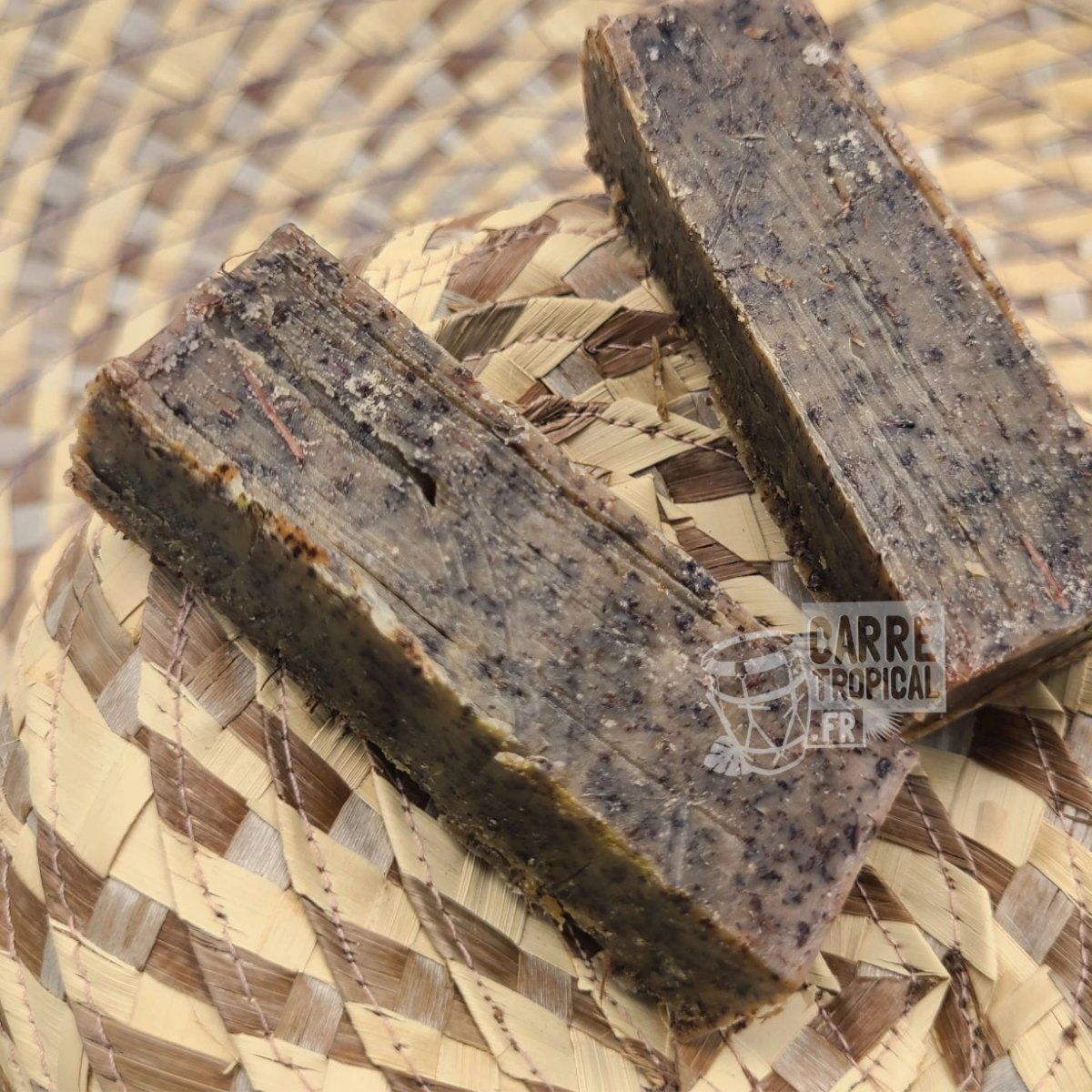 Savon cassia alata (datyé) 🌿 surgras naturel artisanal solide | Par Stéphanie Ronce - Carré TropicalBloc (80g)savon