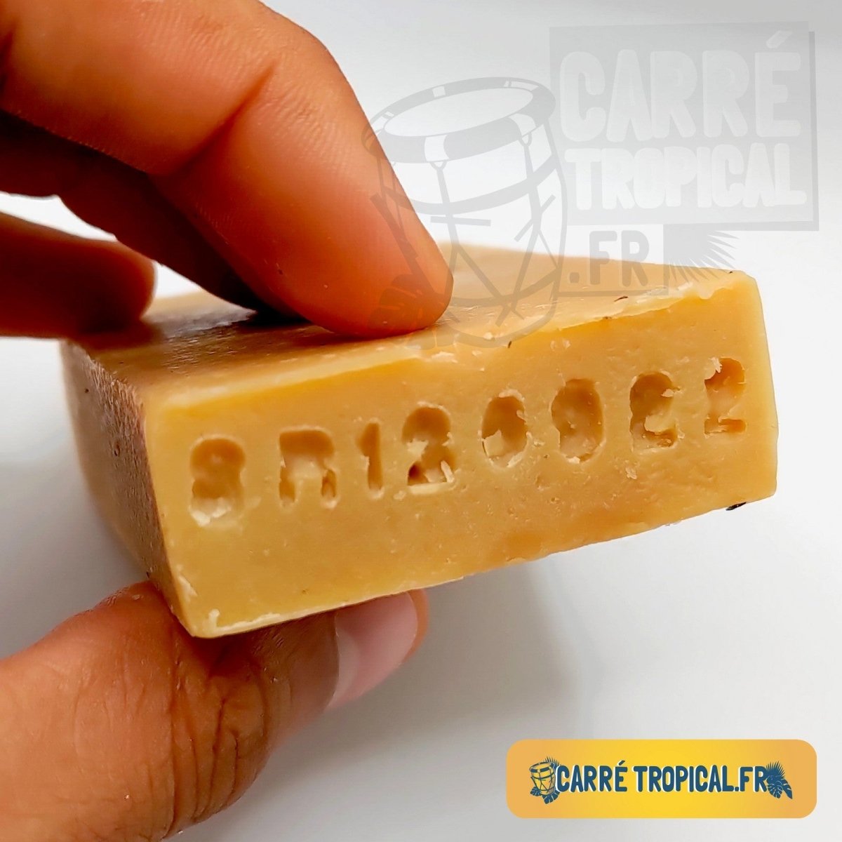 Savon cire, miel, propolis 🍯 surgras naturel artisanal solide | Par Stéphanie Ronce - Carré TropicalBloc (80g)savon