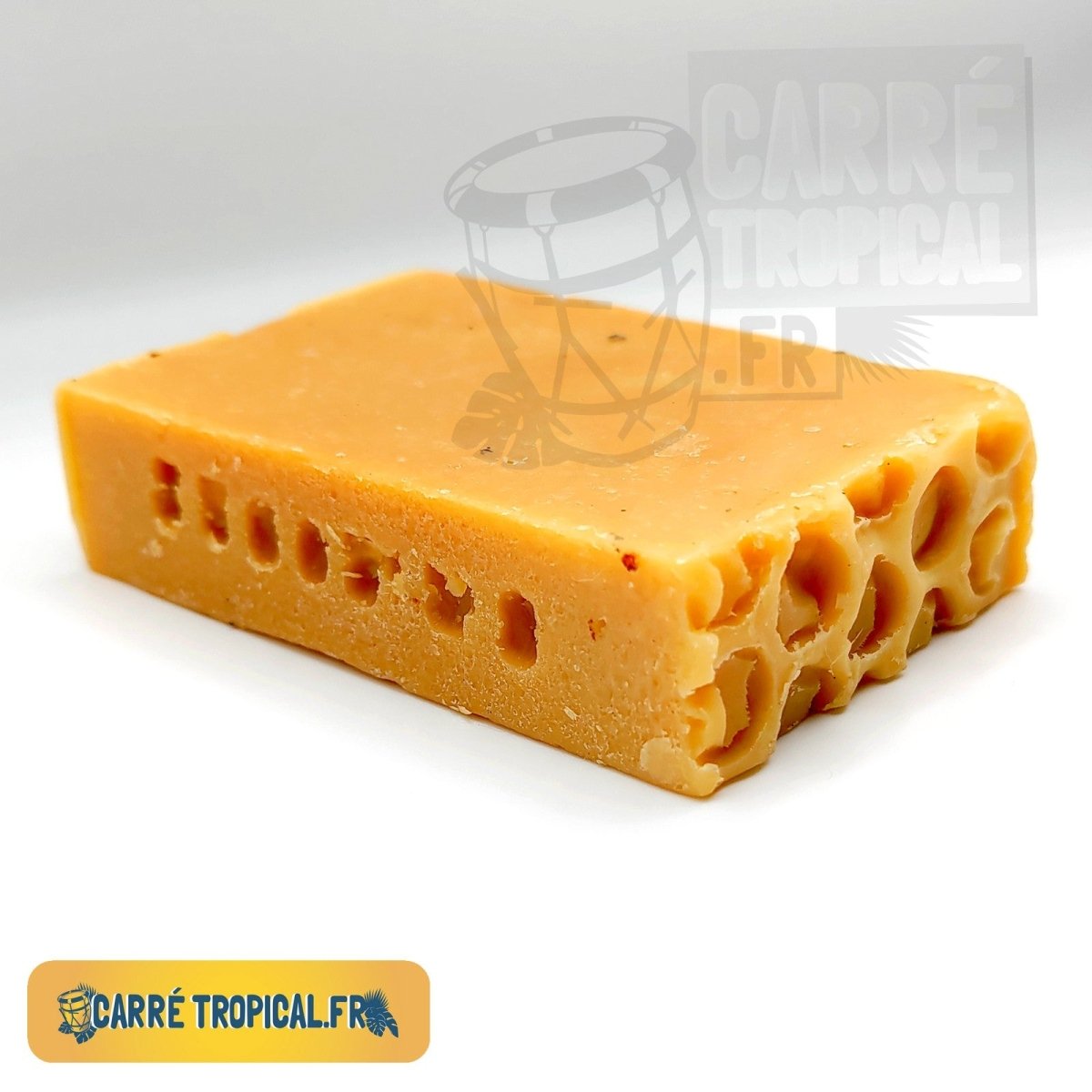 Savon cire, miel, propolis 🍯 surgras naturel artisanal solide | Par Stéphanie Ronce - Carré TropicalBloc (80g)savon