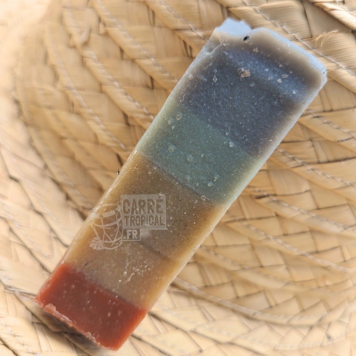 Savon monoï arc-en-ciel 🌈 surgras naturel artisanal solide | Par Stéphanie Ronce - Carré TropicalBatônnet (40g)savon