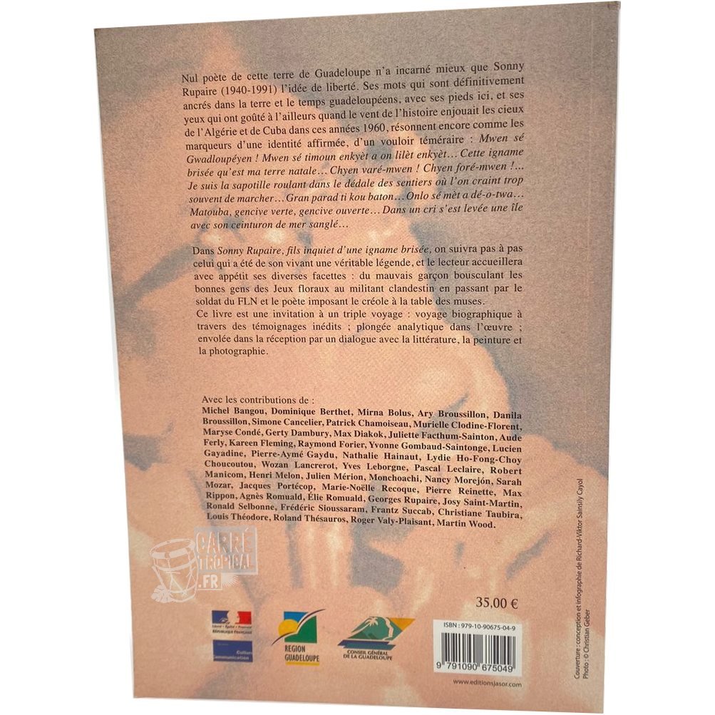 SONNY RUPAIRE 📘 Fils inquiet d'une igname brisée | Par Ronald Selbonne - Carré TropicalLivres