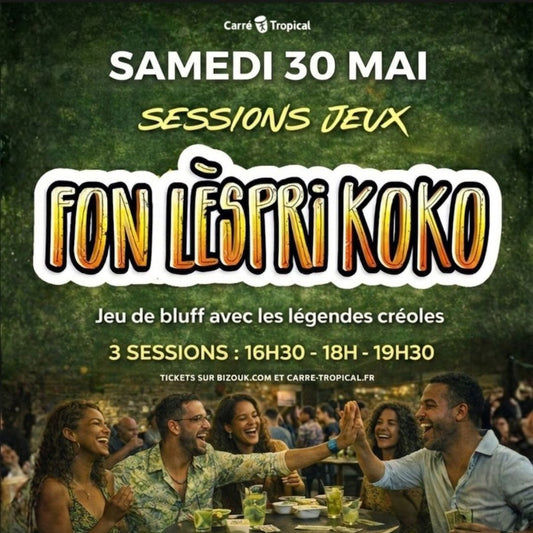 Soirée jeux FonLèspriKoko 🟣 au Martinique Comedy Club | avec Konkwest 🐚