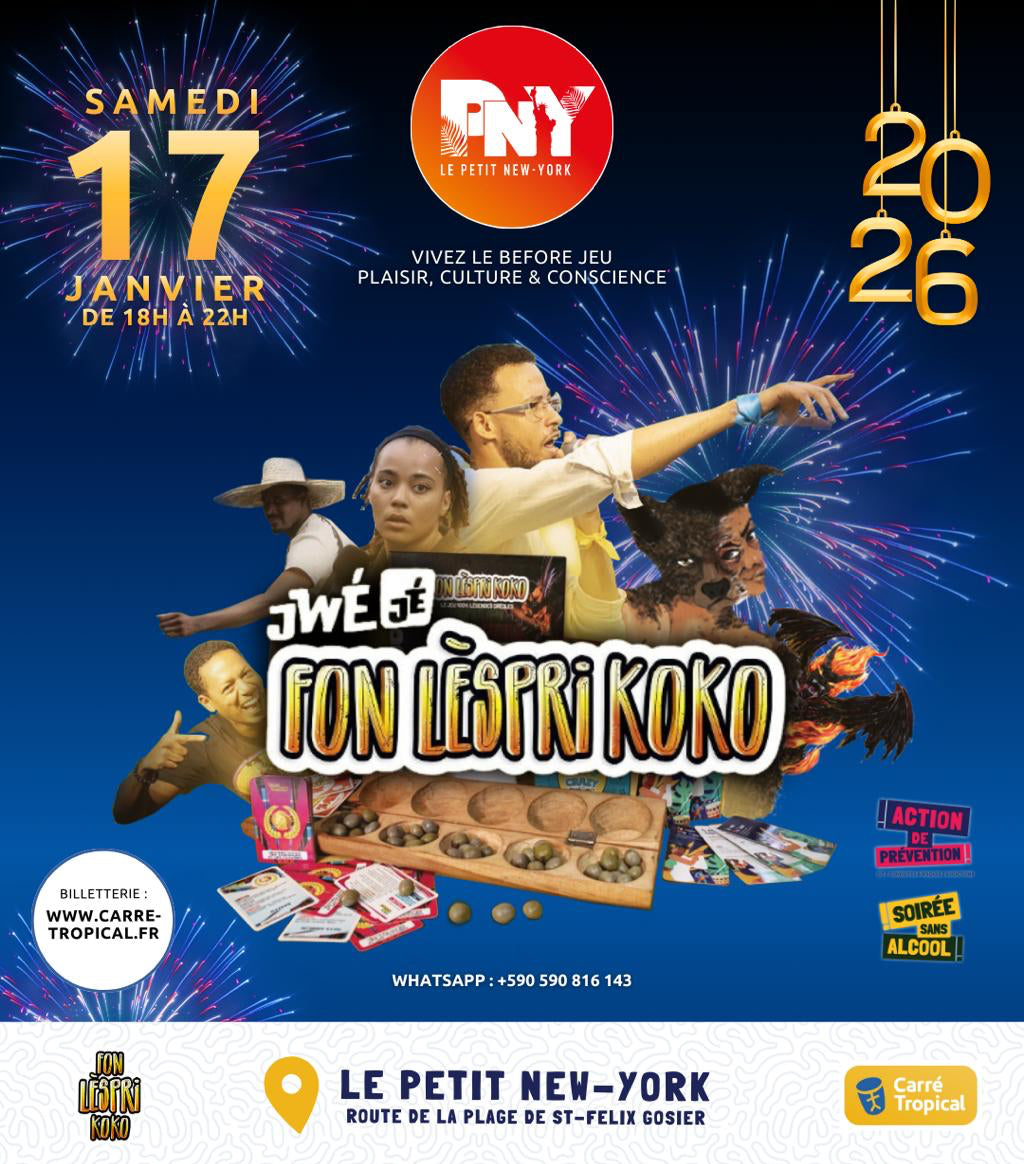 GUADELOUPE : JwéJé FonLèspriKoko 🌴 Soirée jeux culturelle immersive, au restaurant GOODVYBZ
