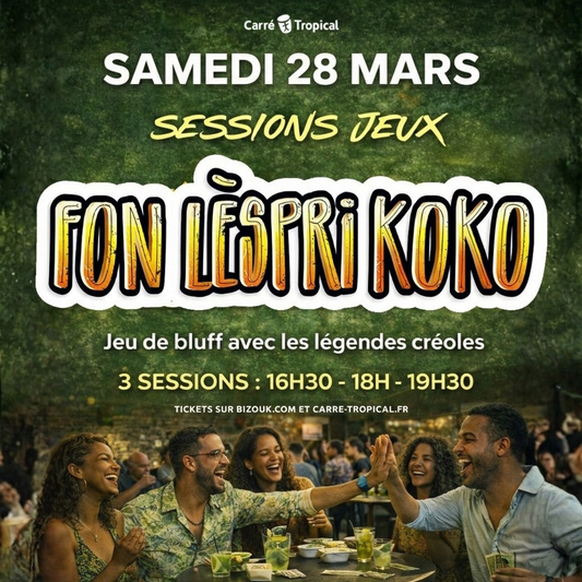 Soirée jeux FonLèspriKoko 🟣 au Martinique Comedy Club | avec Konkwest 🐚
