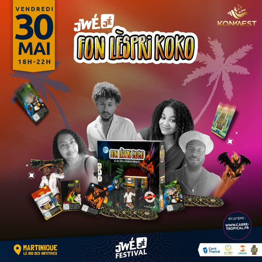 MARTINIQUE : JwéJé FonLèspriKoko 👹 Soirée jeux & quiz avec Konkwest