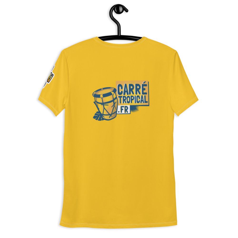 BÈL KÒK 🐓 T-shirt jaune en coton bio équitable | par Carré-Tropical.fr - Carré TropicalXL