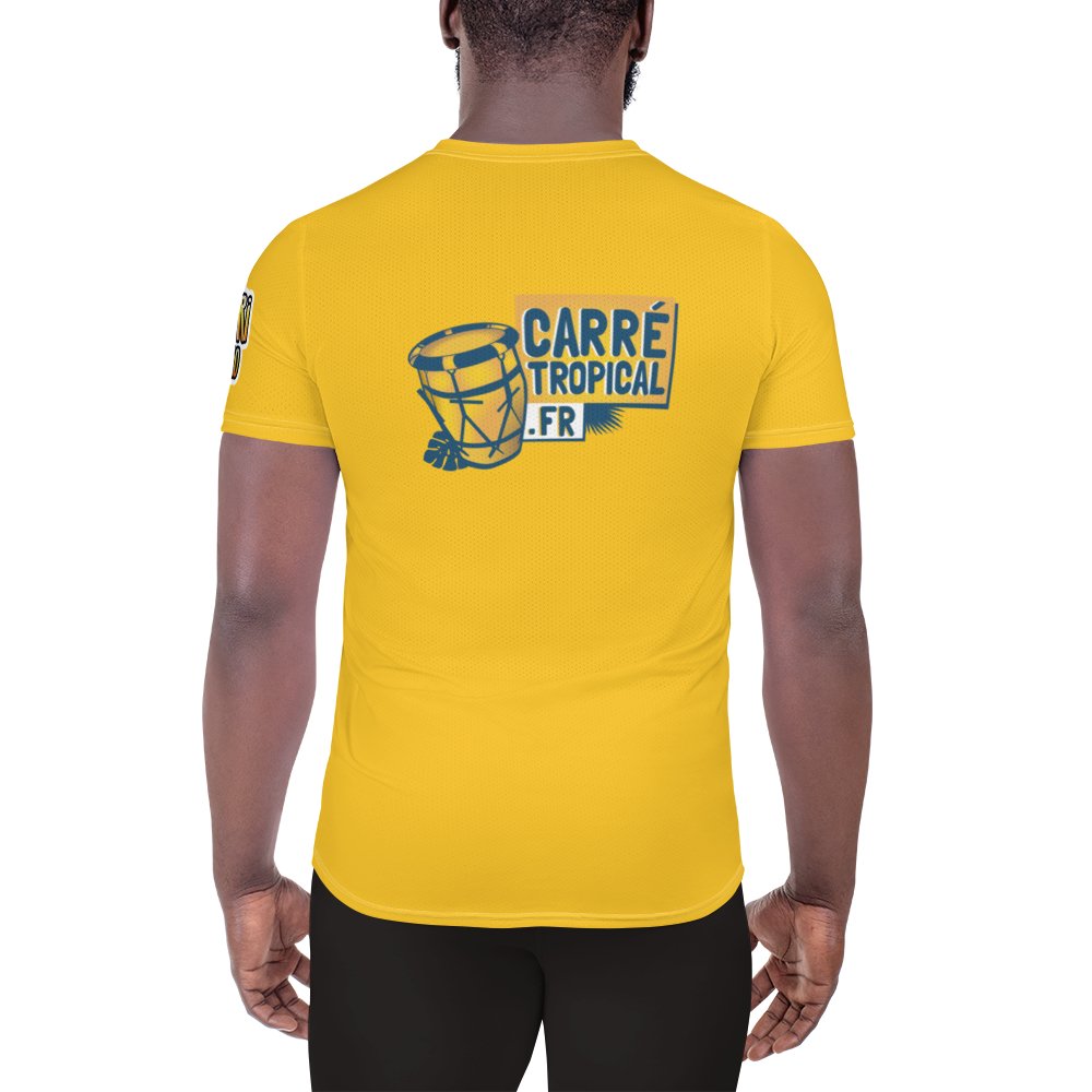 BÈL KÒK 🐓 T-shirt jaune en coton bio équitable | par Carré-Tropical.fr - Carré TropicalXS