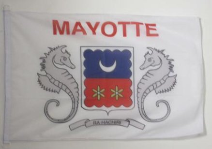 DRAPEAU DE MAYOTTE 🇾🇹 En différentes tailles | par Carré Tropical - Carré Tropical(XL) 150x90cm avec oeilletsdrapeaux