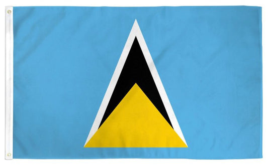 DRAPEAU DE SAINTE-LUCIE 🇱🇨 Hélène des Antilles | par Carré Tropical - Carré Tropical(XL) 150x90cm avec oeilletsdrapeaux