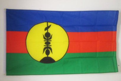 DRAPEAU KANAK 988 🇳🇨 En différentes tailles | par Carré Tropical - Carré Tropical(XL) 150x90cm avec oeilletsdrapeaux