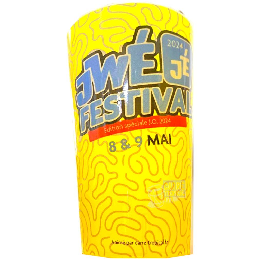 ECOCUP JWÉ JÉ FESTIVAL 🎊 Le gobelet de l'univers 100% jeux et culture créoles | par Carré-Tropical.fr - Carré Tropical