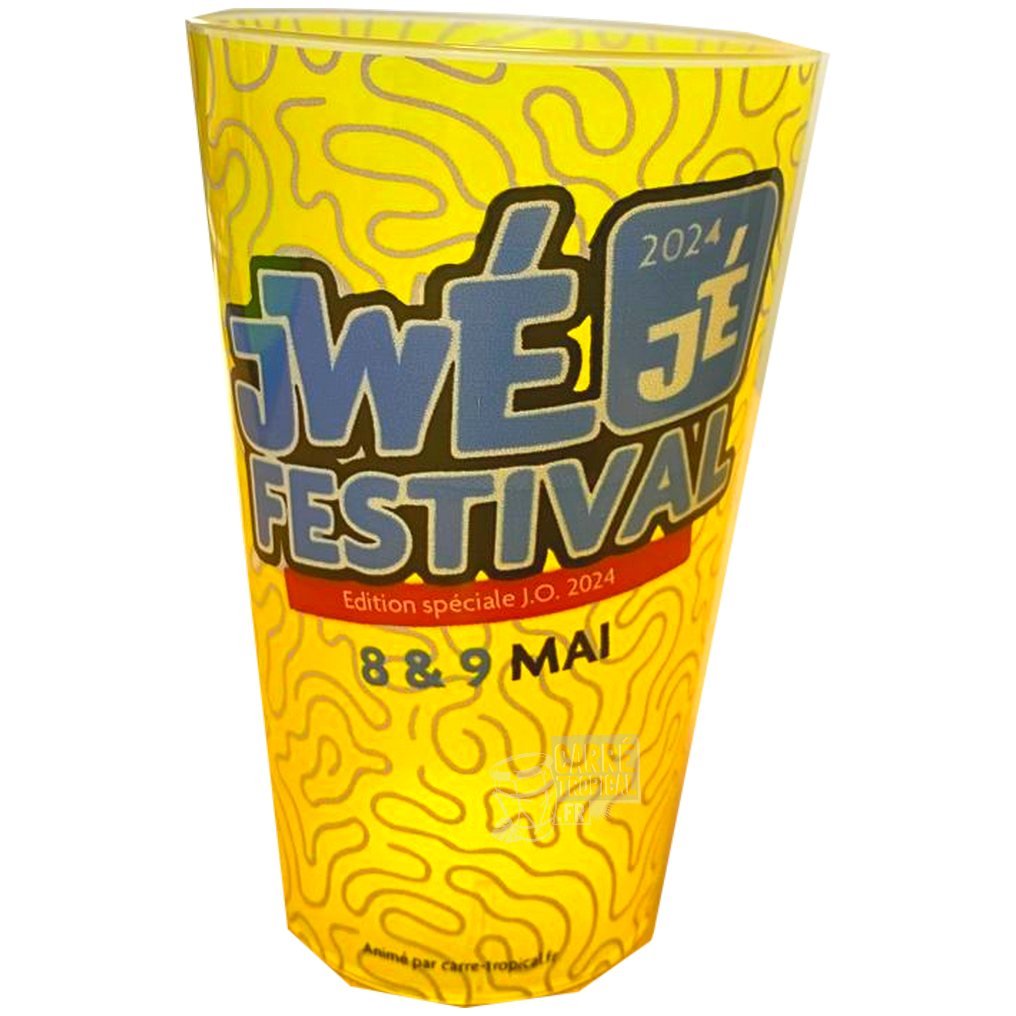 ECOCUP JWÉ JÉ FESTIVAL 🎊 Le gobelet de l'univers 100% jeux et culture créoles | par Carré-Tropical.fr - Carré Tropical