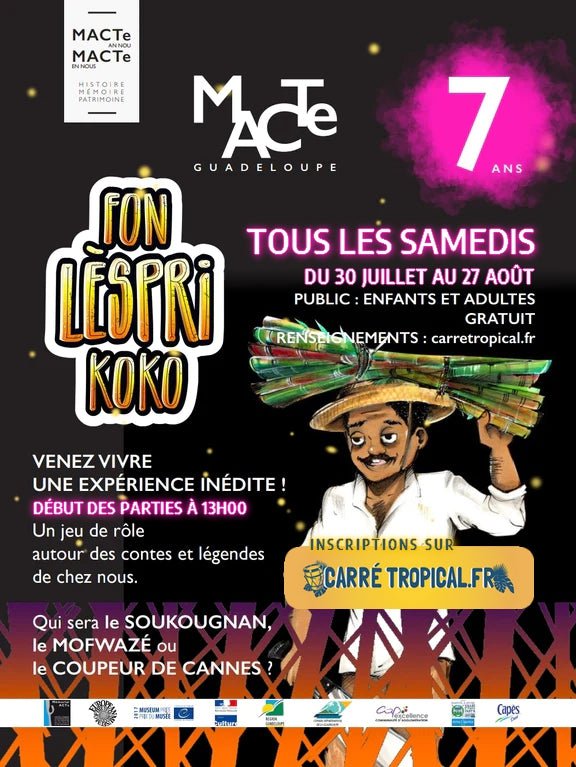 Jeux de sociétés au Mémorial ACTe 🌐 Samedi en Guadeloupe - Carré Tropicalsamedi 13 août 2022 13h00Accès aux parties de jeux culturelsTicket