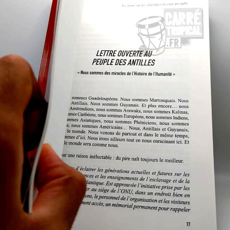 LE JOUR OÙ LES ANTILLES FERONT PEUPLE ✊🏾 Lettre ouverte au peuple des antilles | Par Matthieu Gama - Carré TropicalLivres