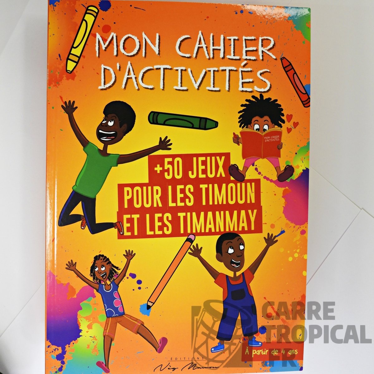 MON CAHIER D’ACTIVITÉS 📚 Jeux pour les timoun et les timanmay | Par Didyer Mannette - Carré TropicalVolume 1 (orange)Magazines
