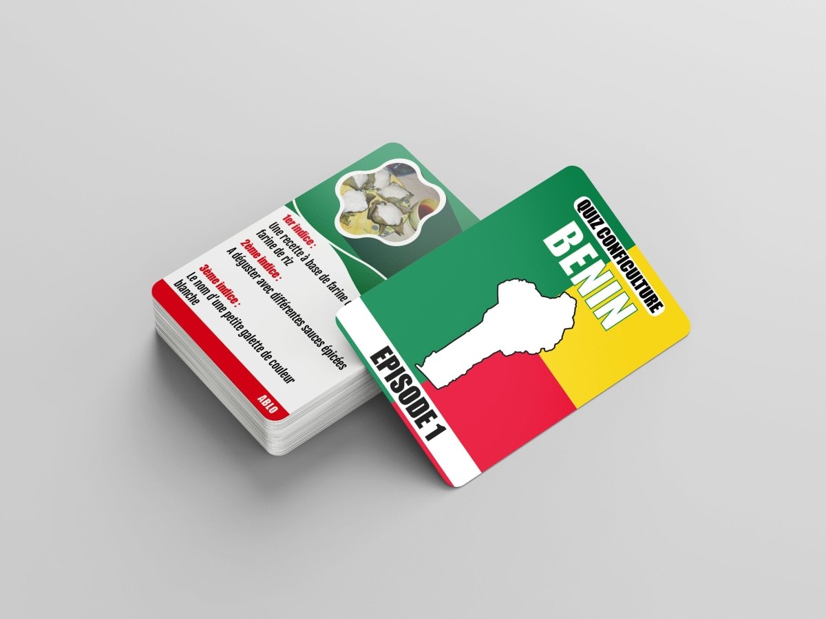 QUIZ BENIN 🔎 🇧🇯 Le jeu de cartes Conficulture | par Célio Mirande - Carré Tropicaljeux